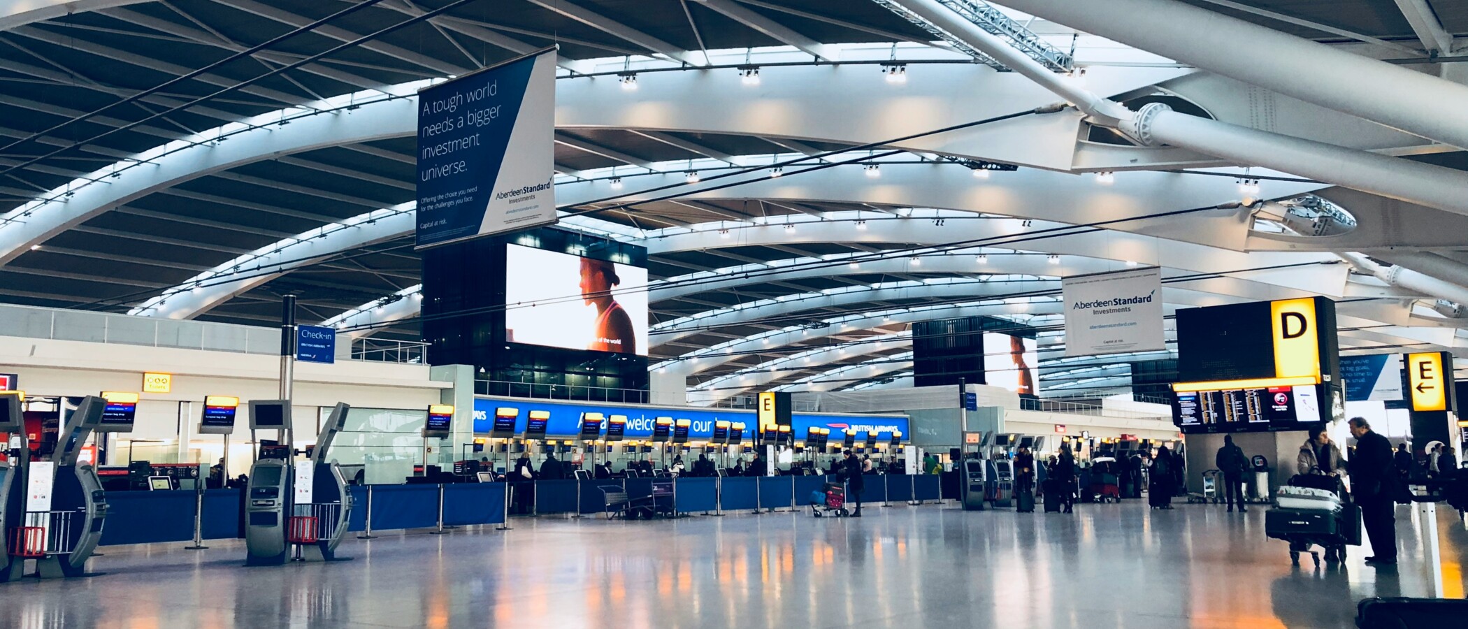 Système de signalisation dans un terminal d'aéroport